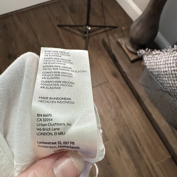 We The Free Cotton Cream V Neck Long Sleeve Sz Small Boho Lounge Thumb Hole - Picture 4 of 6